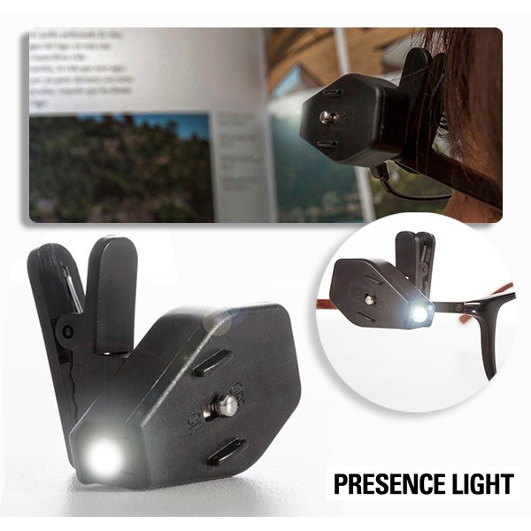 Clip LED 360º para Gafas Presence Light - 2 UNIDADES