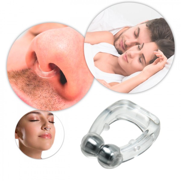 Corrector anti-ronquido Gadget Prevención de ronquidos Dispositivo  anti-ronquido Eliminación de ronquidos Clip de nariz Noche de sueño para  hombres