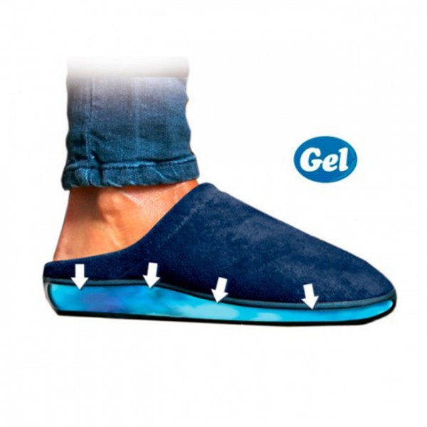relajarse única de confort zapatillas Gel anti-fatiga dolor - L, Marron :  .es: Moda